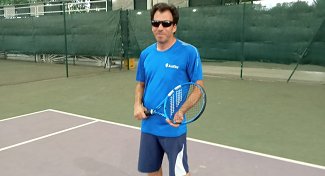 Nacho Ruiz, campeón sordociego de blind-tennis de España patrocinado por Audika