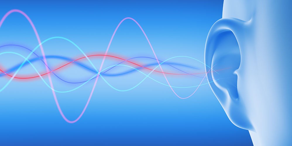 la imagen muestra una simulación de las ondas sonoras de alta y baja frecuencia