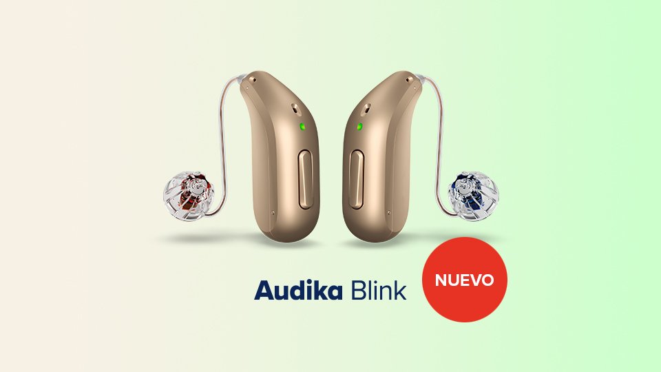 detalle de los nuevos audífonos audika blink