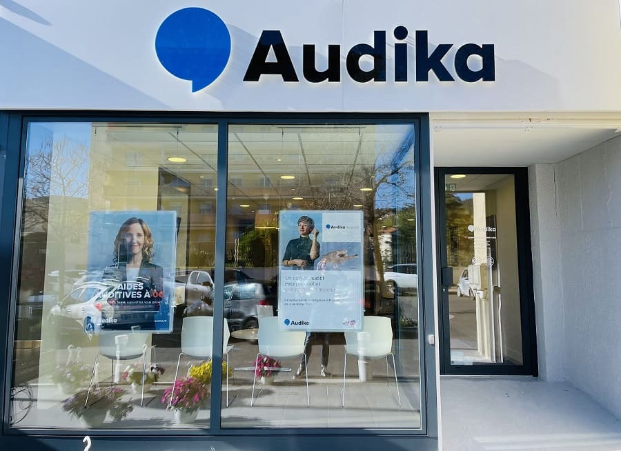 Image de la devanture du nouveau centre Audika à Draguignan
