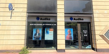 Façade du centre auditif Audika Montpellier Arceaux