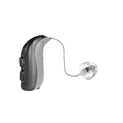 Model aparatu słuchowego Zerena 3 na białym tle. Producent aparatów słuchowych - Bernafon.