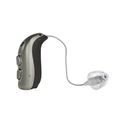 Model aparatu słuchowego Zerena 9 na białym tle. Producent aparatów słuchowych - Bernafon.
