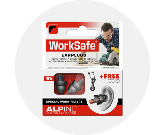 Uniwersalne ochronniki słuchu Alpine WorkSafe.