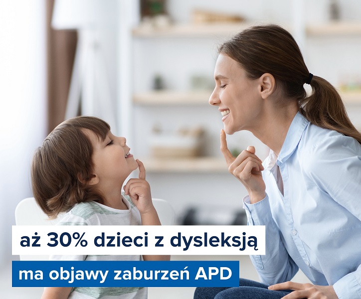 Aż 30% dzieci z dysleksją ma objawy zaburzeń APD.