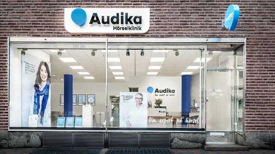 Bild på Audikas hörselklinik i Norrtälje