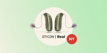 Bild på Oticon Real - en ny hörapparat för 2023 med unik hörapparatsteknik.