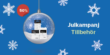 Bild på en julkula med tillbehör till hörapparater som du kan köpa hos Audika på 50% 