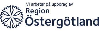 Bild på region Östergötlands logga. Vår hörselklinik i Norrköping arbetar på uppdrag av regionen.