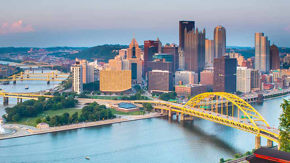 Image show the Greater Pittsburgh Area