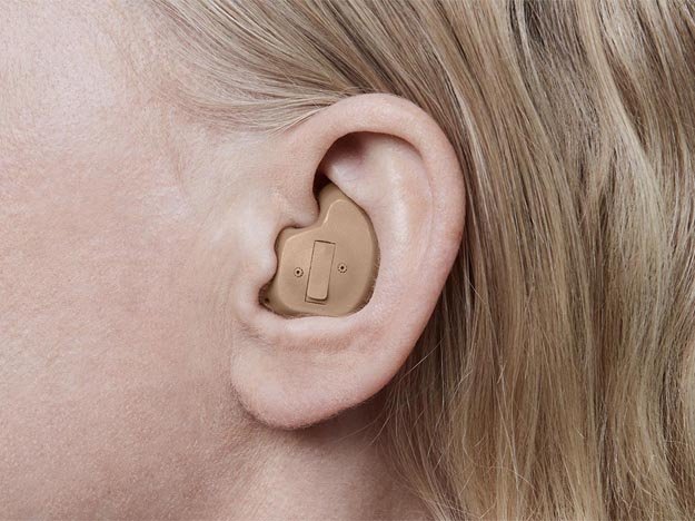 Invisible hearing aids full shell