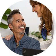 Man attending a hearing test with audiologist