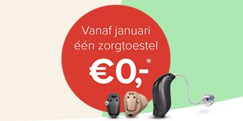 Een zorgtoestel 0 euro