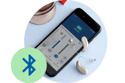 L’image montre l’icône d’appareils auditifs Bluetooth
