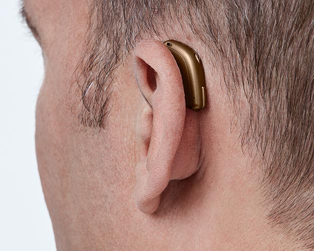 L’image montre des appareils auditifs contours d’oreilles