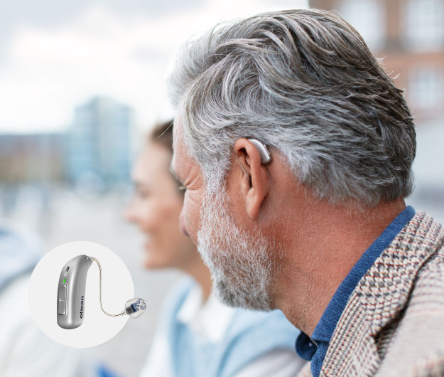 Hoorapparaat achter het oor met open aanpassing