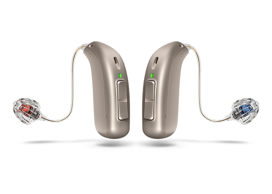 Afbeelding van hoorapparaten als optie voor de behandeling van gehoorverlies